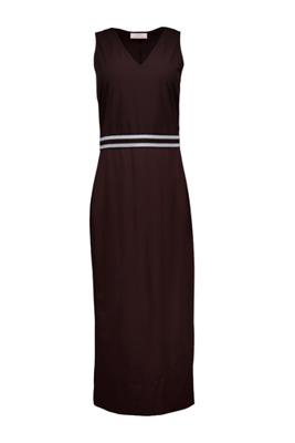 Tirza tape dress - espresso - 13804