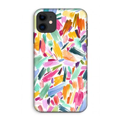 Watercolor Brushstrokes: iPhone 11 Tough Case