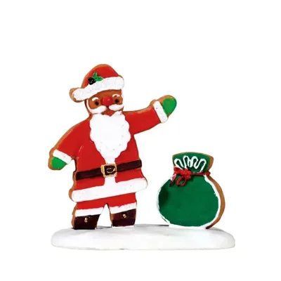 Lemax gingerbread santa kerstdorp figuur type 2 Sugar &apos;N&apos; Spice 2017