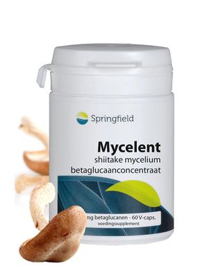 Springfield Mycelent Betaglucaan Concentraat (60 vega caps)