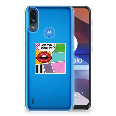 Motorola Moto E7/E7i Power | Sillicone Back Cover | Popart Princess Motorola Moto E7/E7i Power | Sillicone Back Cover | Popart Princess