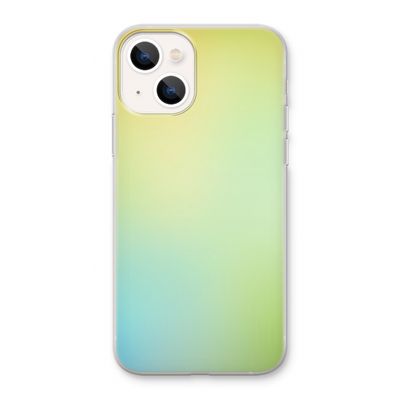 Minty mist pastel: iPhone 13 Transparant Hoesje