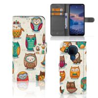 Nokia 5.4 | Telefoonhoesje | Met pasjeshouder | Vrolijke Uilen Nokia 5.4 | Telefoonhoesje | Met pasjeshouder | Vrolijke Uilen