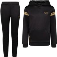 Cruyff Fuerza Hoodie Trainingspak Zwart Goud