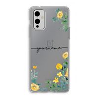 Gele bloemen: OnePlus 9 Transparant Hoesje