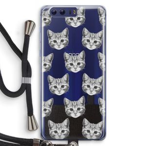 Kitten: Honor 9 Transparant Hoesje met koord