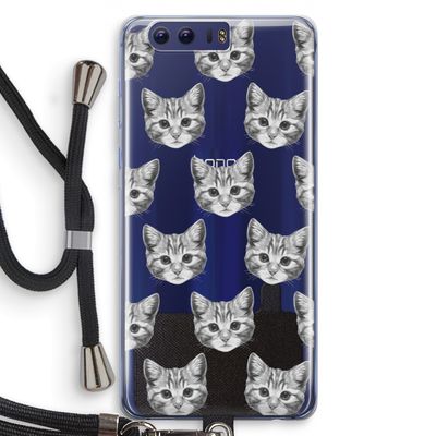 Kitten: Honor 9 Transparant Hoesje met koord