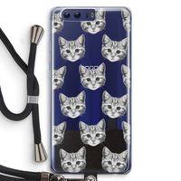 Kitten: Honor 9 Transparant Hoesje met koord
