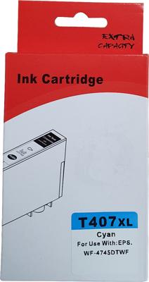 Huismerk Epson 407 cartridge cyaan