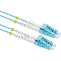 VALUE glasvezelkabel 50/125µm OM3, LC/LC, Low-Loss connector, turkoois, 2 m