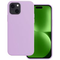 Basey iPhone 15 Plus Hoesje Siliconen Back Cover Case - iPhone 15 Plus Hoes Silicone Case Hoesje - Lila - thumbnail