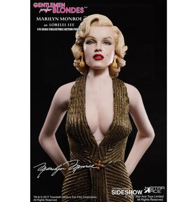 Marilyn Monroe als “Lorelei Lee” (Gouden Jurk Versie) 12" / 30 cm