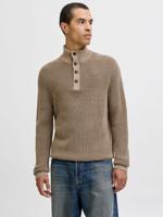 Jack & Jones Jjethan Knit High Neck Trui Crockery Twist W. Canteen. Button Jack & Jones Jjethan Knit High Neck Trui Crockery Twist W. Canteen. Button