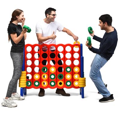 4-Op-Een-Rij Spel 4-Op-Een-Rij Spelbord Sets Vier Op Een Rij Spel met 42 Jumbo Ringen