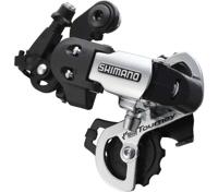 Achterderailleur 6/7-speed Shimano Tourney RD-FT35 - directe montage D-Type - Zilver/Zwart