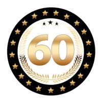 Bierviltjes 60 - 100x stuks - zwart/goud - luxe - verjaardag/jubilea - feestartikelen