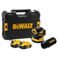 DeWALT DCW210P2 Accu Excenterschuurmachine 18V 5.0Ah Li-ion DeWALT DCW210P2 Accu Excenterschuurmachine 18V 5.0Ah Li-ion