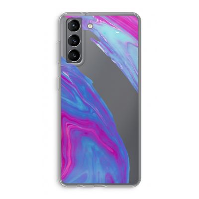 Zweverige regenboog: Samsung Galaxy S21 Transparant Hoesje