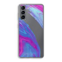 Zweverige regenboog: Samsung Galaxy S21 Transparant Hoesje