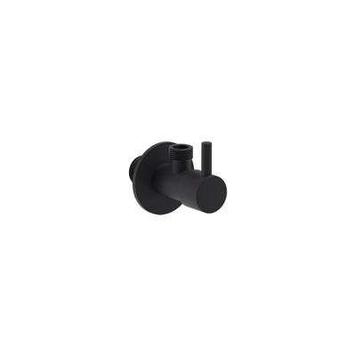 Hoekstopkraan MAY G1/2" x G3/8" Mat Zwart PED