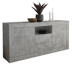Dressoir Urbino 184 cm breed in grijs beton