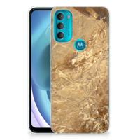 Motorola Moto G71 5G | TPU | Siliconen hoesje | Marmer Creme