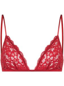 Fleur Du Mal soutien-gorge Charlotte en dentelle - Rouge