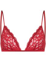 Fleur Du Mal soutien-gorge Charlotte en dentelle - Rouge - thumbnail