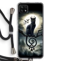 Moonlight Companions: Samsung Galaxy A22 5G Transparant Hoesje met koord