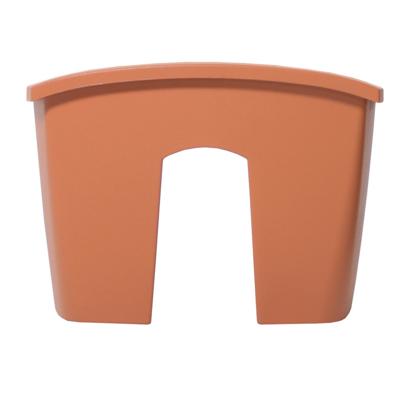 Prosperplast Plantenbak - railing - kunststof - 39 cm - terracotta bruin - bloembak voor balkon Prosperplast Plantenbak - railing - kunststof - 39 cm - terracotta bruin - bloembak voor balkon
