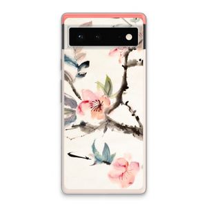 Japanse bloemen: Google Pixel 6 Transparant Hoesje