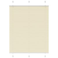 VidaXL Plissé rolgordijn 110x100cm stofbreedte 109,4cm polyester crème