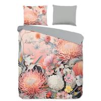Dekbedovertrek Katoen Delphine Bloemen 140x200 Cm Good Morning - Dekbed-Discounter.nl