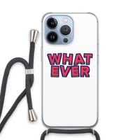 Whatever: iPhone 13 Pro Transparant Hoesje met koord