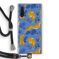 Luipaard: Samsung Galaxy Note 10 Transparant Hoesje met koord