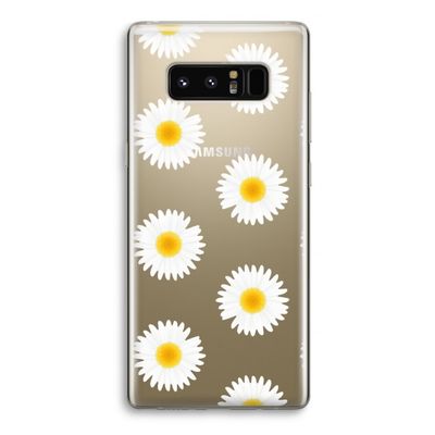 Margrietjes: Samsung Galaxy Note 8 Transparant Hoesje