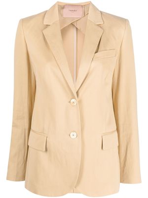 TWINSET blazer à simple boutonnage - Tons neutres
