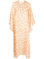 Bambah caftan Arielle à fleurs - Orange - thumbnail