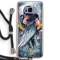 Golden Raven: Samsung Galaxy S8 Plus Transparant Hoesje met koord