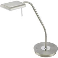 Dimbare LED Bureaulamp 12W. Warm Wit 3000K. Mat Nikkel Design