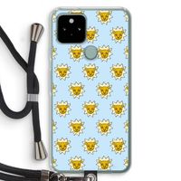 Leeuwenkoppen: Pixel 5 Transparant Hoesje met koord