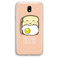 Sleep All Day: Samsung Galaxy J7 (2017) Transparant Hoesje