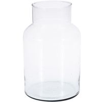 Bloemenvaas - glas - transparant - D14 x H26 cm - 5L   -