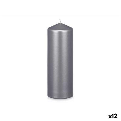 Kaars Acorde Zilverkleurig 7 x 20 x 7 cm (12 Stuks)