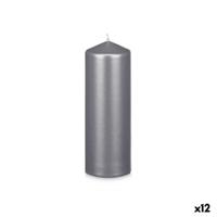 Kaars Acorde Zilverkleurig 7 x 20 x 7 cm (12 Stuks)