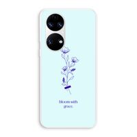 Bloom with grace: Huawei P50 Transparant Hoesje