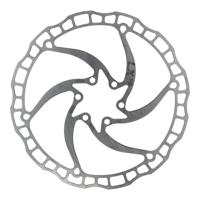 Elvedes rotor lx18 180mm 112g 6 gaats+boutjes zilver 2021067