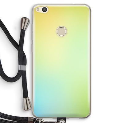 Minty mist pastel: Huawei Ascend P8 Lite (2017) Transparant Hoesje met koord