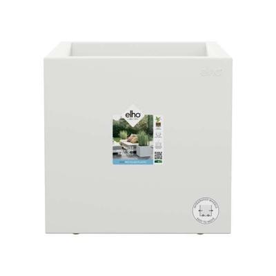Elho Vivo Next Square 30 Bloembak - Wit - Ø 30 x H 29 cm - binnen/buiten - 100% gerecycled