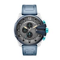 Horlogeband Diesel DZ4487 Kunststof/Plastic Lichtblauw 26mm